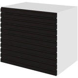 Multi-Living Køkken skuffeskab i S-Line Sort Eg H: 70,4 cm D: 60,0 cm - 3 skuffer fuldtudtræk med softluk - Bredde: 80 cm