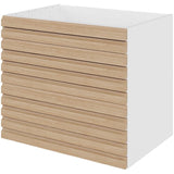 Multi-Living Køkken vaskeskab i S-Line Eg H: 70,4 cm D: 60,0 cm - Fuldudtræk med softluk - Bredde: 100 cm