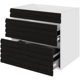 Multi-Living Køkken vaskeskab i S-Line sort Eg H: 70,4 cm D: 60,0 cm - Fuldudtræk med softluk - Bredde: 100 cm