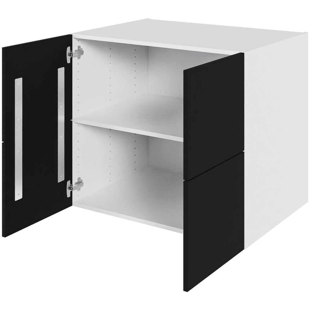 Multi-Living Køkken hyldeskab i Cibo Nero H: 70,4 cm D: 60,0 cm - Inkluderet løs hylde & skuffe look - Bredde: 80 cm