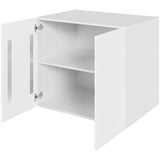Multi-Living Køkken hyldeskab i Cibo Bianco 129 H: 70,4 cm D: 60,0 cm  B: 80 cm - Inkluderet løs hylde & skuffe look