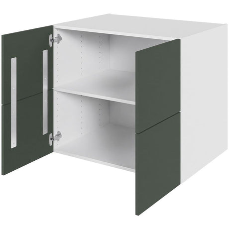 Multi-Living Køkken hyldeskab i Cibo Verde 120 H: 70,4 cm D: 60,0 cm - Inkluderet løs hylde & skuffe look - Bredde: 80 cm