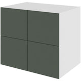 Multi-Living Køkken hyldeskab i Cibo Verde 120 H: 70,4 cm D: 60,0 cm - Inkluderet løs hylde & skuffe look - Bredde: 80 cm
