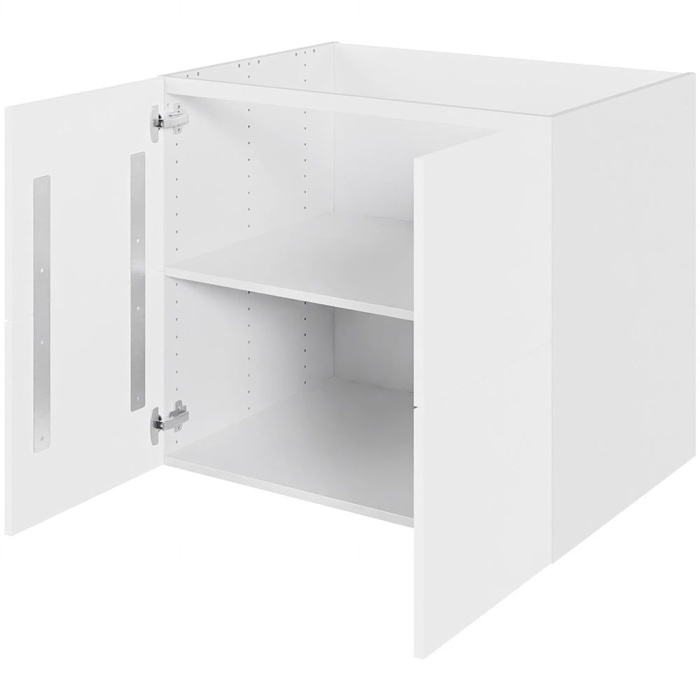 Multi-Living Køkken vaskeskab i Cibo Bianco 129 H: 70,4 cm D: 60,0 cm B: 80 cm - Inkluderet affaldsstativ & skuffe look