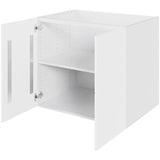 Multi-Living Køkken vaskeskab i Cibo Bianco 129 H: 70,4 cm D: 60,0 cm B: 80 cm - Inkluderet affaldsstativ & skuffe look
