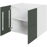 Multi-Living Køkken vaskeskab i Cibo Verde 120 H: 70,4 cm D: 60,0 cm - Inkluderet affaldsstativ & skuffe look - Bredde: 80 cm
