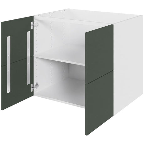 Multi-Living Køkken vaskeskab i Cibo Verde 120 H: 70,4 cm D: 60,0 cm - Inkluderet affaldsstativ & skuffe look - Bredde: 80 cm