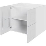 Multi-Living 2 skuffelook Romantik - Vaskeskab 80 cm med affaldsstativ og låge