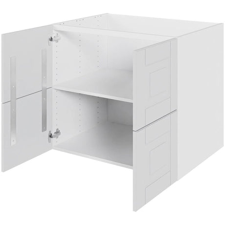 Multi-Living 2 skuffelook Romantik - Vaskeskab 80 cm med affaldsstativ og låge