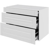 Multi-Living Køkken skuffeskab i Romantik H: 70,4 cm D: 60,0 cm - 3 skuffer fuldtudtræk/softluk - Bredde: 100 cm