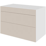 Multi-Living Køkken skuffeskab i Cibo Sabbia 123 H: 70,4 cm D: 60,0 cm - 3 skuffer fuldtudtræk/softluk - Bredde: 100 cm