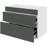Multi-Living Køkken HQ vaskeskab/kolonialskab i Cibo Verde 120 H: 70,4 cm D: 60,0 cm B: 100 cm - med metalforsarg, fuldudtræk og softluk