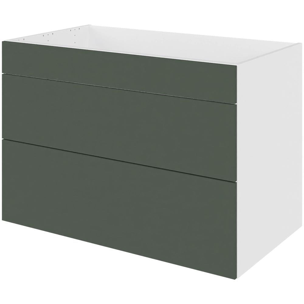 Multi-Living Køkken HQ vaskeskab/kolonialskab i Cibo Verde 120 H: 70,4 cm D: 60,0 cm B: 100 cm - med metalforsarg, fuldudtræk og softluk