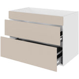 Multi-Living Køkken vaskeskab i Cibo Sabbia 123 H: 70,4 cm D: 60,0 cm - Fuldudtræk/softluk - Bredde: 100 cm