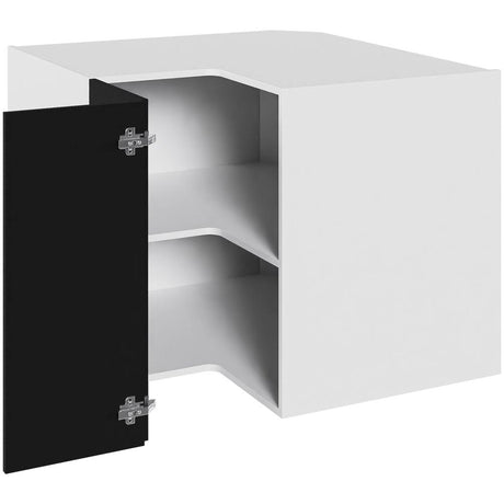 Multi-Living Køkken hjørneskab i Cibo Nero knæklåge H: 70,4 cm D: 60,0 cm - 1 låge 3 hylder - Bredde: 90 cm