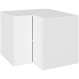 Multi-Living Hjørneskab med knæklåge i Cibo Bianco 129 H: 70,4 cm D: 60,0 cm B: 90 cm - inklusiv hylde