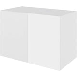 Multi-Living Køkken Hjørneskab i Cibo Bianco 129 H: 70,4 cm D: 60,0 cm B: 100 cm - med 2 x 1/2 karrusel