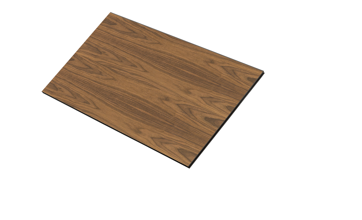 Uni paneler i klar olie med valnødfiner og sort kerne - vælg mellem forskellige størrelser for at sammensætte din væg