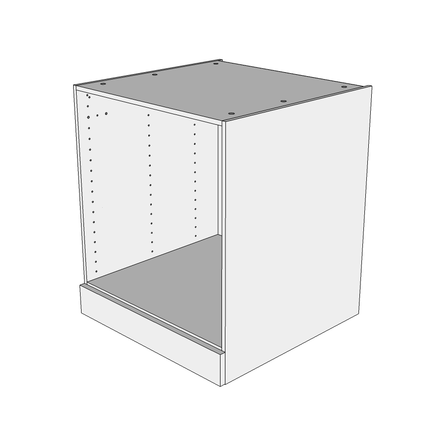 Multi-Living Køkken ovnskab i Cibo Bianco 129 H: 70,4 cm D: 60,0 cm B: 60 cm - med skuffe, deludtræk og softluk - til indbygningsovn