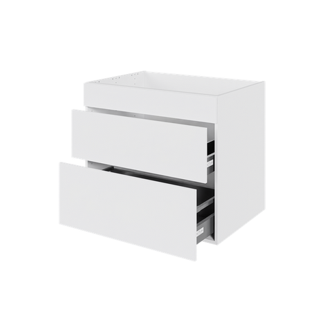 Multi-Living Køkken vaskeskab i Hvid Front H: 70,4 cm D: 60,0 cm - Fuldudtræk og softluk - Bredde: 80 cm