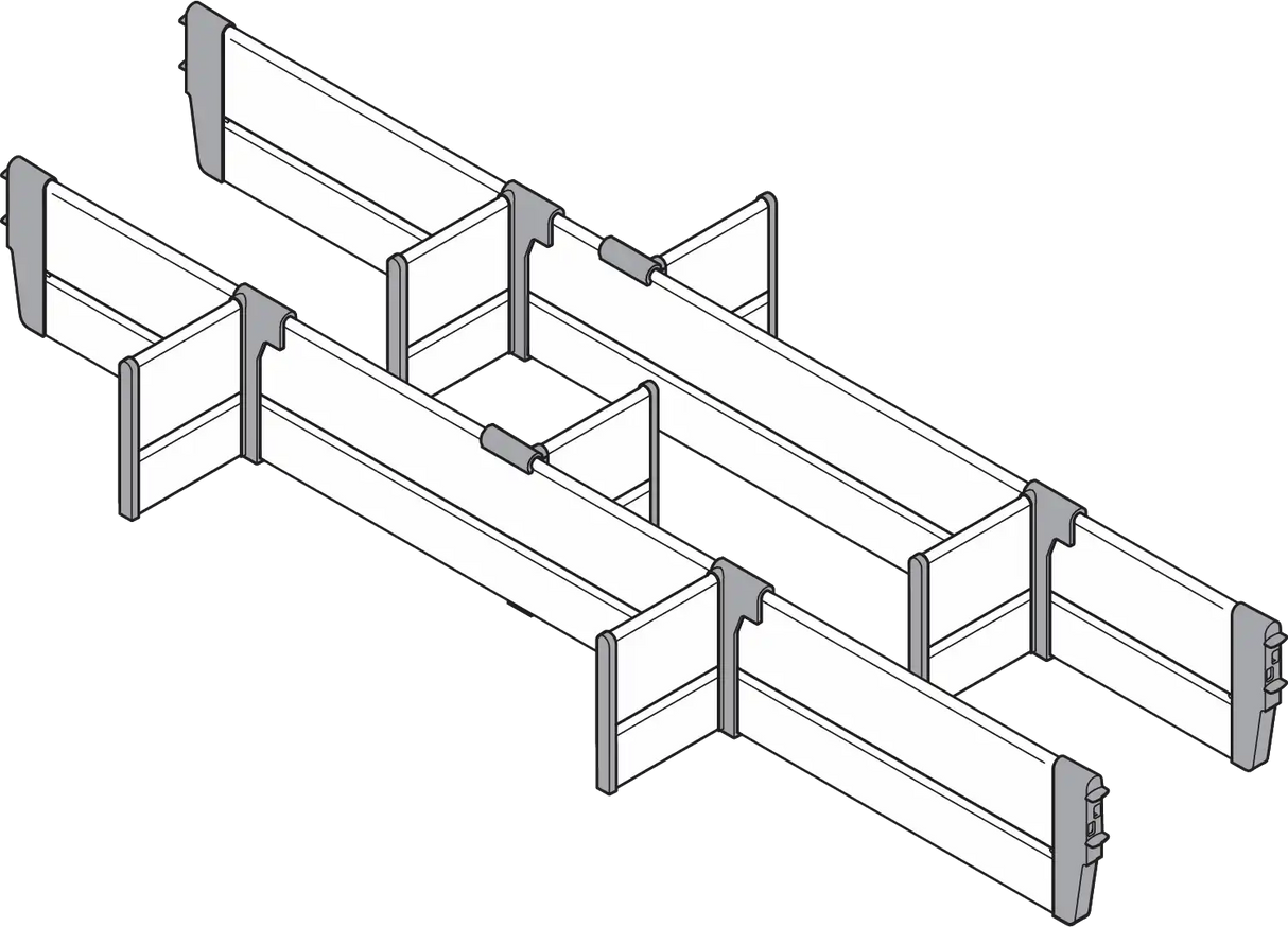 ORGA-LINE Tværdeler-sæt / skabsbredde 800mm
