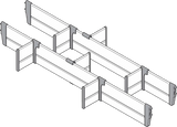 ORGA-LINE Tværdeler-sæt / skabsbredde 800mm