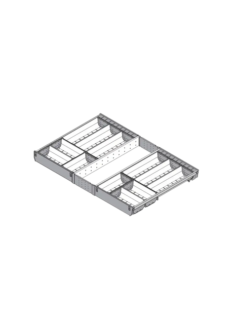 ORGA-LINE Skuffeinddelingssystem - skabsbredde 800mm