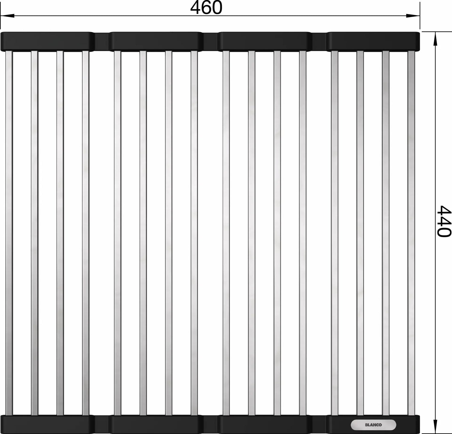 BLANCO foldemåtte 460 x 440 mm
