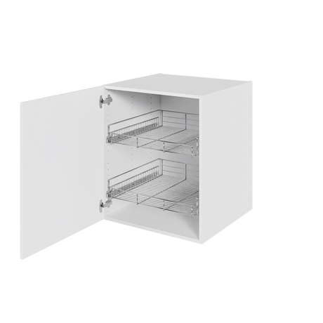 Multi-Living Køkken grydeskab i Hvid Front underskab H: 70,4 cm D: 60,0 cm - Inklusiv 2 udtræksriste - Bredde: 60 cm