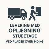 PFP - Tryghedspakke 5 - Koncept - Levering med oplægning, stueetage - ved plader over 140 kg