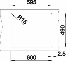 BLANCO NAYA 6 sort UX i sort