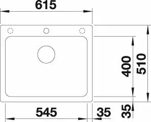 BLANCO NAYA 6 sort UX i sort