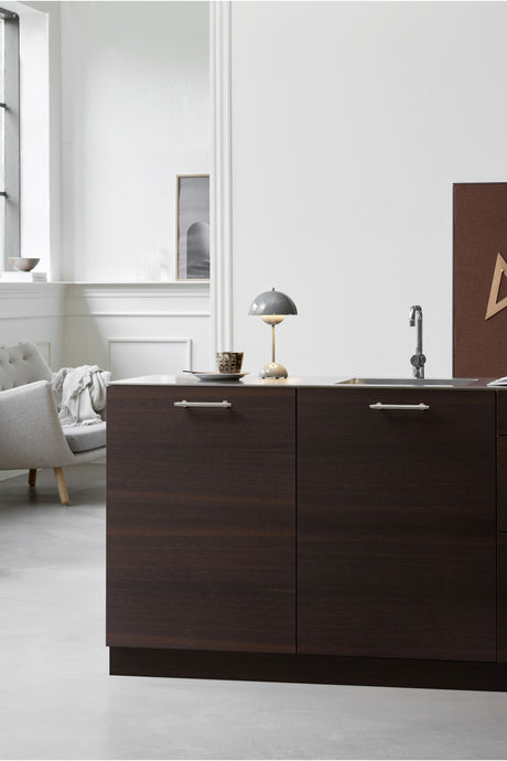 Furnipart Villa greb Blank nikkel 128mm