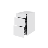 Multi-Living Køkken skuffeskab i Hvid Front H: 70,4 cm D: 60,0 cm - 3 skuffer fuldtudtræk og softluk - Bredde: 40 cm