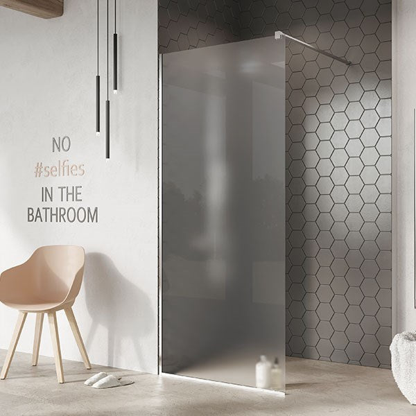 WALK-IN 205 FASTVÆG MED FROSTET GLAS - vælg mellem forskellige bredder