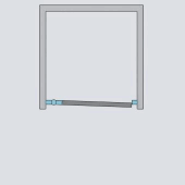 SAVONA 20 NICHE 60, 70, 80, 90, 100CM FROSTET GLAS