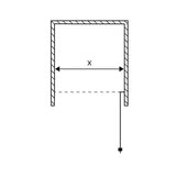 SAVONA 20 NICHE 60, 70, 80, 90, 100CM KLART GLAS