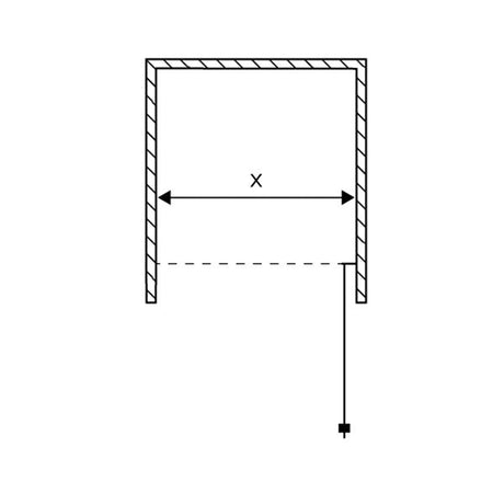 NOMA 20 NICHEDØR, 80CM HØJRE eller VENSTRE