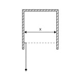 SAVONA 20 NICHE 60, 70, 80, 90, 100CM KLART GLAS