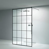 Walk-In 435 fritstående væg STD NEW YORK Sort 1180-1280mm