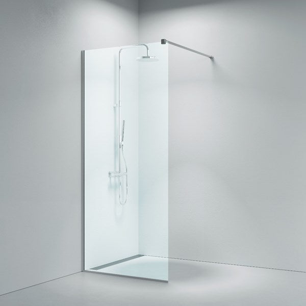 Walk-In 205 fastvæg 8mm, skræddersyet