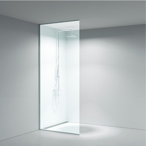 Walk-In 255 gulv til loft fastvæg, skræddersyet bredde, 8mm