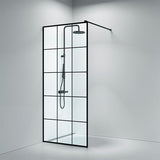 Walk-In 205 New York fastvæg, skræddersyet / 8mm glas