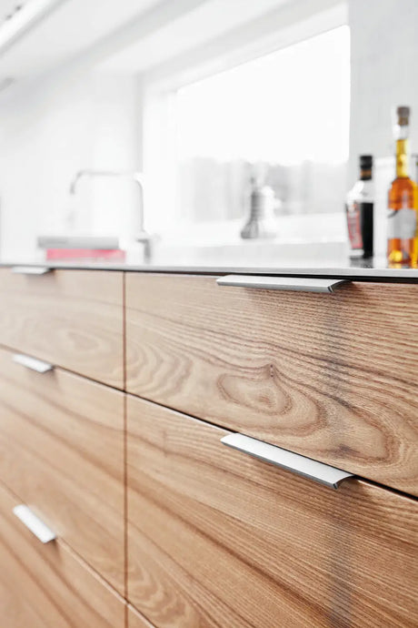 Edge Straight - 66 Inox Look - længe 60 cm