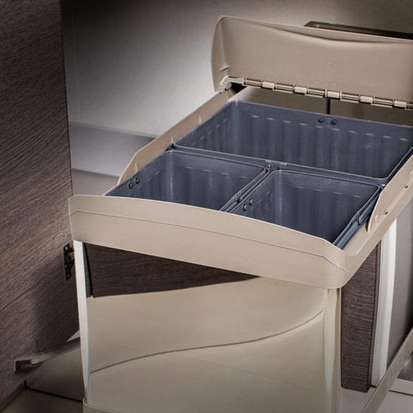 AFFALDSSYSTEM BUNDMONTERET 2 x 16 Liter