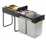 Bundmonteret affaldssystem – 2 x 14 liter spande