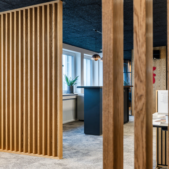 I-Wood Dividewall rumdeler i bredde 2540 mm x højde 3040 mm