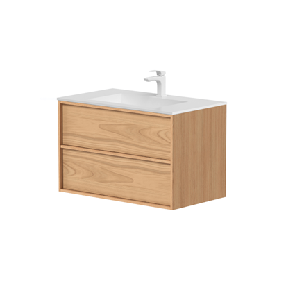 Skara 60, 80 eller 100 cm bredt underskab i lys egefiner med massiv greb