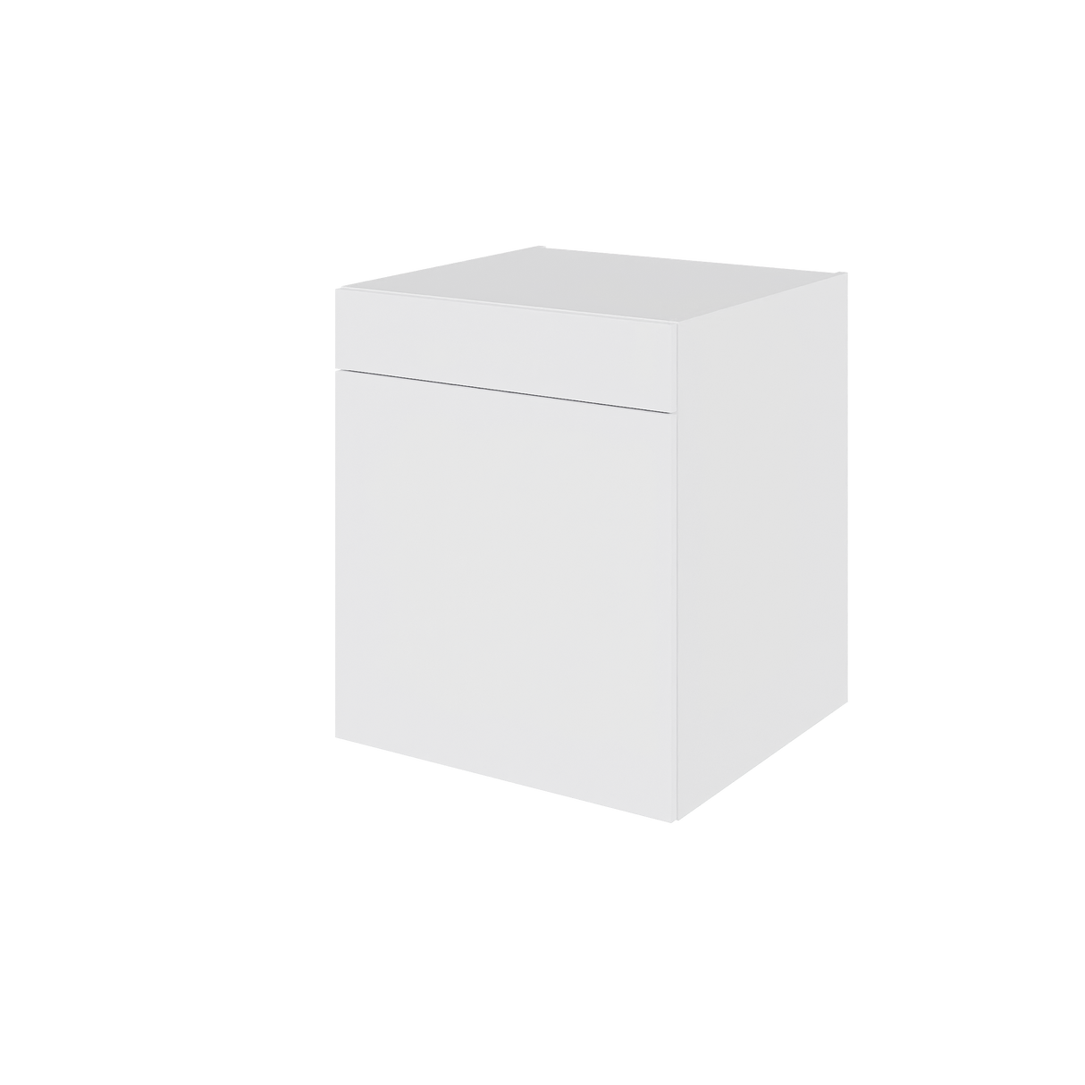 Multi-Living Køkken hyldeskab i Hvid Front H: 70,4 cm D: 60,0 cm - 1 låge & skuffe fuldudtræk og softluk - Bredde: 60 cm