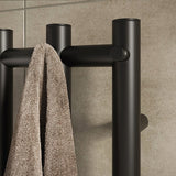 Leno håndklædetørre 1250x280mm, MAT SORT